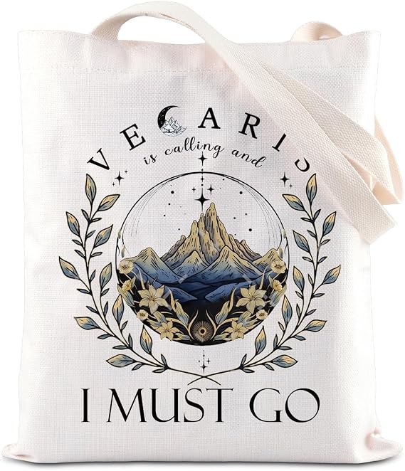 ENSIANTH Fiction Merch Tote Bag Fantasy Bookish Gift Reader Handbag Fiction Lover -Bookworm Gift