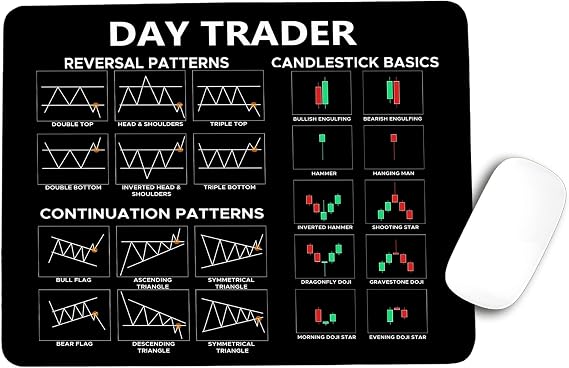Day Trader Mouse Mat Large Gaming Pad for Mouse and Keyboard Mouse Mat Pad QDH
