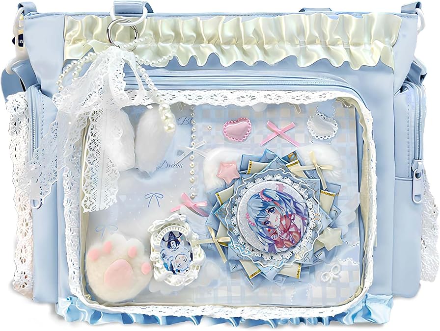 Wuflyover ITA Bag Customizable Clear Window Bag, Y2K Style, Perfect for Events & Gifts