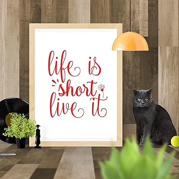 Rubber Stamp for Scrapbooking & Cardmaking - Playful Life Quote Design, Crafting Tool with Built-in Ink, Standard 1-5/8" Square, DIY Journals, Planners, Paper Crafts, Memory Books, Arts Supplies