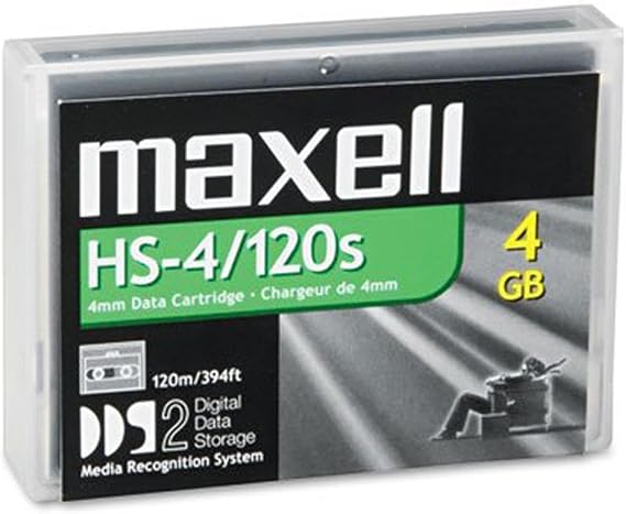 Maxell HS-4/120S 4/8GB Cartridge 4MM F/HS- 4/120S Helical Scan