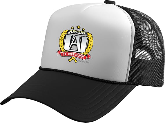 My Hero Academia UA Hero Academy School Emblem Anime Trucker Hat with Adjustable Mesh Back