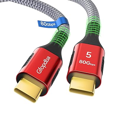Thunderbolt 5 Cable 6.6FT Compatible, 80Gbps, 120Gbps Bandwidth, PD 240W, 8K@165Hz, 4K@540Hz, USB4 2.0 USB C Video Display Cable for Thunderbolt 4, iPhone 17, SSD, Mac mini M4  M4 Pro, MacBook Pro