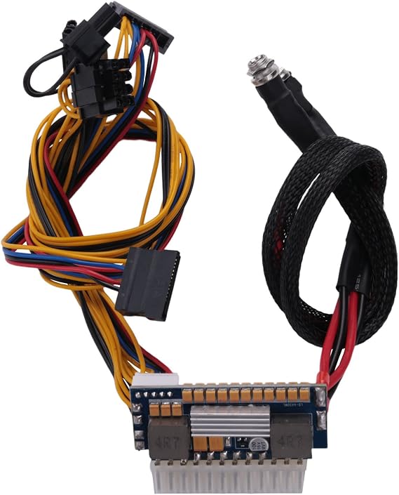 450W 24Pin 12V DC Input 450W Output Realan Mini ITX Pico PSU DC ATX PC Switch DC-DC ATX Power Supply for Computer, 500007834