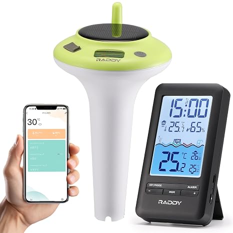 Raddy PT-5 Wi-Fi Smart Floating Pool Thermometer Sensor
