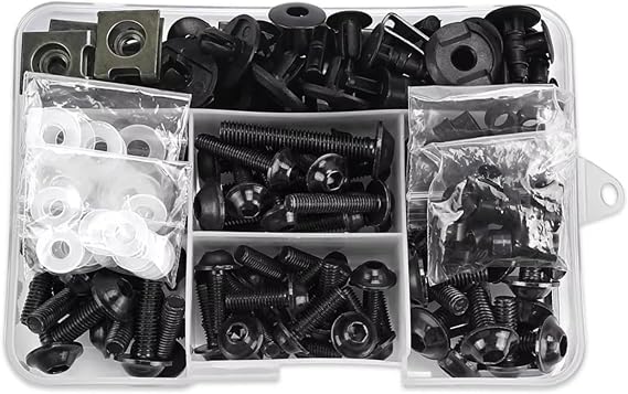 モトのためのねじ Compatible With Yamaha For YZF-R1 R15 R25 R3 R6 R7 R125 R15 R25 For MT03 MT07 MT10 バイクボディワーク用ボルトキットと互換性あり