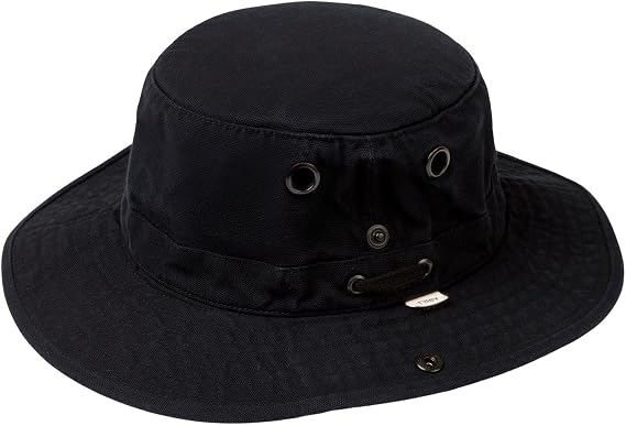 Tilley T3 Wanderer Hat, Black, 7 1/8