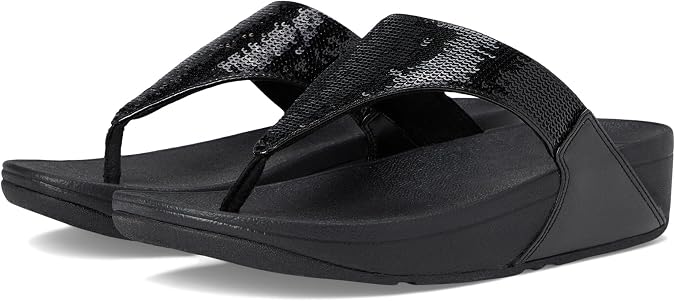 FitFlop Lulu Sequin Toe-Post Sandals