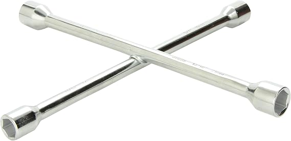 Ken-Tool Lug Wrench, 14in.L, Chrome, 4 Way (35635)