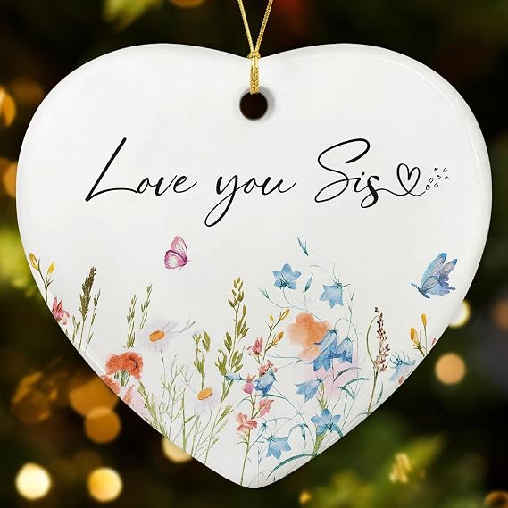 NewEleven Easter Sisters, Soul Sis, Adult Sisters - Meaningful Ornament from Little Sister, Brother, Family - Valentines Day Ornaments