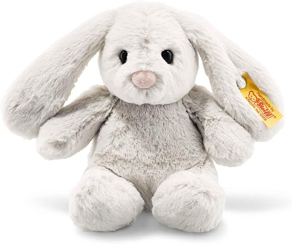 Steiff Handcrafted Since 1880 Premium Plush Stuffed Bunny Soft Toy - 8" Hoppie Rabbit