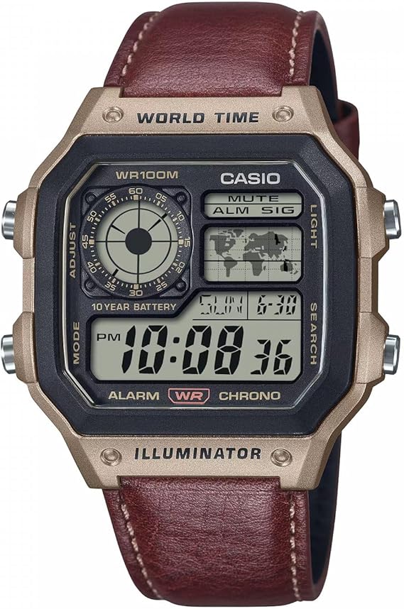 Casio Uni Analog Quartz Watch with Strap AE-1200WHL-5AVEF