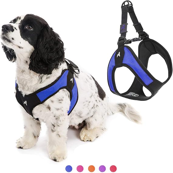 Gooby - Escape Free Easy Fit Harness, Small Dog Step-In Harness for Dogs that Like to Escape Their Harness