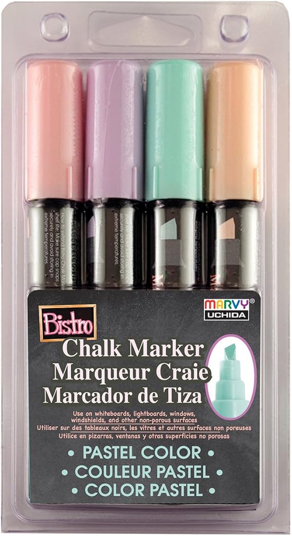 Uchida 483-4P-4 Chalk Mkr Chisel Set P 4pc