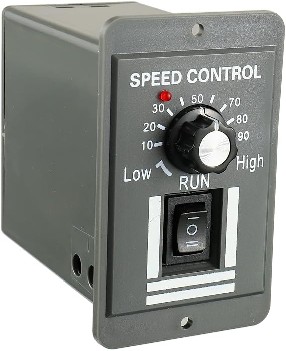 DC 12-60V Motor Speed Controller 20A Adjustable PWM Controller Switch Forward/Reverse Electric Motor Speed Regulator Suitable for DC Brush Motor