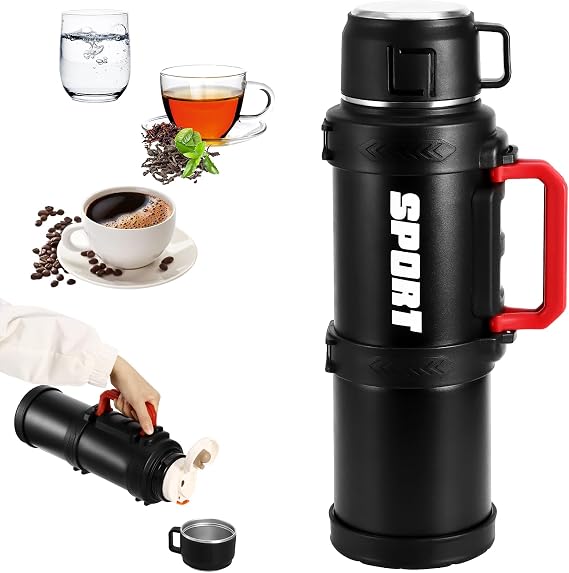2.5L Vacuum Flask Stainless Steel with Coffee Cup Lid