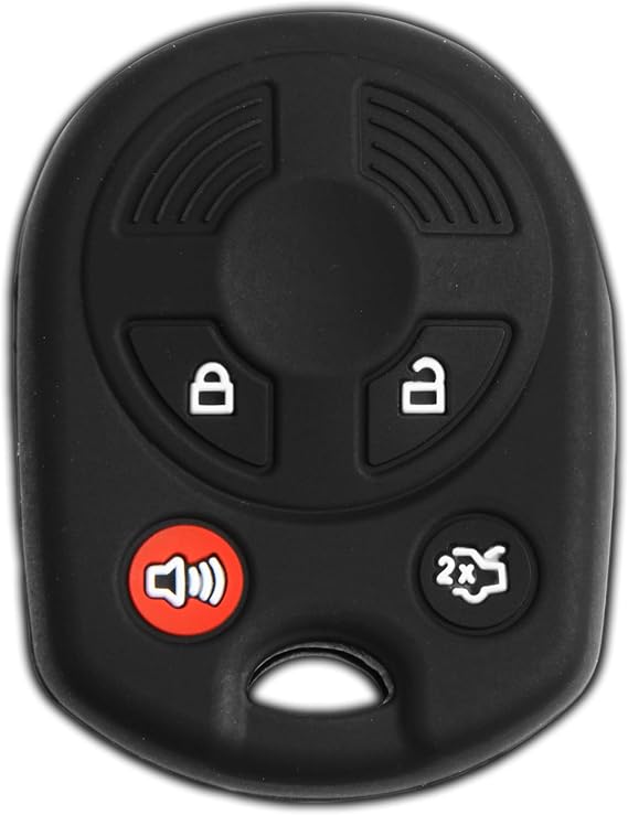 Keyless Entry Remote Car Key Fob Outer Shell Cover Soft Rubber Protective Case For Ford Lincoln Mercury