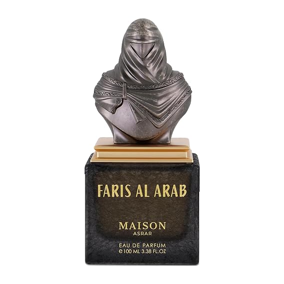 FARIS AL ARAB EAU DE PARFUM Maison Asrar | Family: Oriental Balsamic Woody Spicy, Top Notes: Oriental Accord, Cashmere Wood, Vanilla Wood, Liquorous