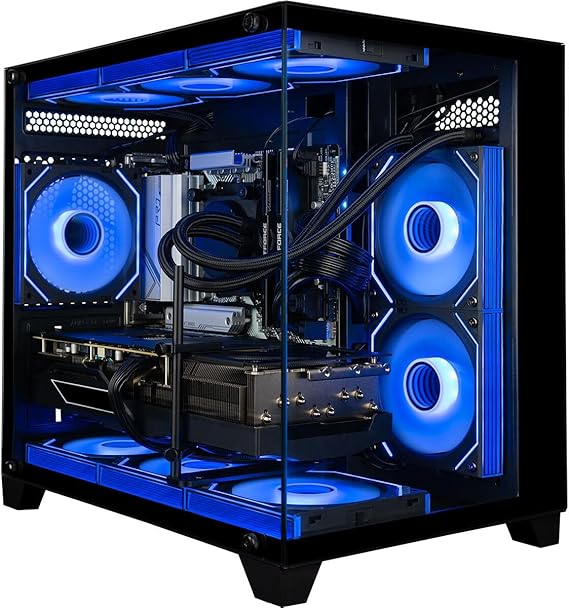 Panorama RTX 5060 Ti, Intel 24-Core i9-14900KF Processor, 32GB DDR4 RAM, 1TB NVMe Gen4 SSD, WiFi 6 + BT, RGB Gamer Keyboard + Mouse, HDMI+DP, Windows 11 Pro, Prebuilt Gaming PC Desktop Tower Computer
