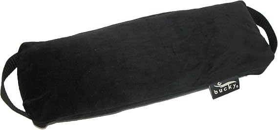 Bucky Baxter Ergonomic & Supportive Adjustable Lumbar Pillow, Black, One Size,Cotton