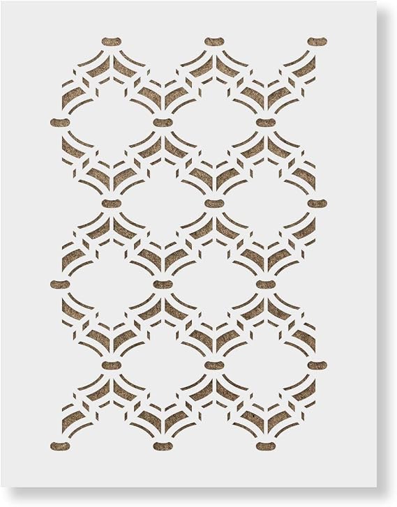 Moroccan Detailed Wall Stencil - Large Moroccan Pattern - Decorate with Wall Stencils