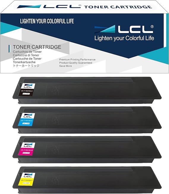 LCL T-FC415U TFC415U Toner Cartridges High Yield 4-Pack T-FC415U-K T-FC415U-C T-FC415U-M T-FC415U-Y Replacement for Toshiba E-Studio 2515AC 3015AC 3515AC 4515AC 5015AC Printers