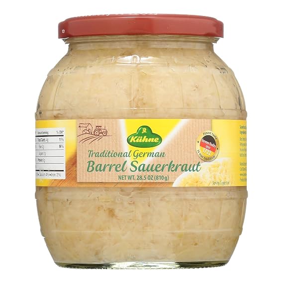 Kuhne Barrel Sauerkraut 28.5oz (Pack of 6)