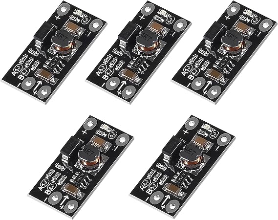 5PCS Multi-Function Mini Boost Module Step Up Board 5V/8V/9V/12V 1.5A LED Indicator DIY Electronic Voltage Module