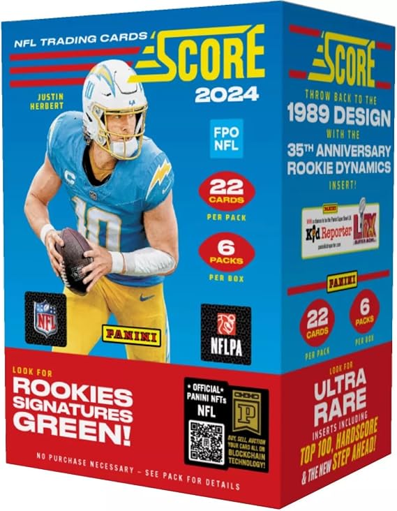 2024 Panini Score Football Trading Cards NFL Blaster Box