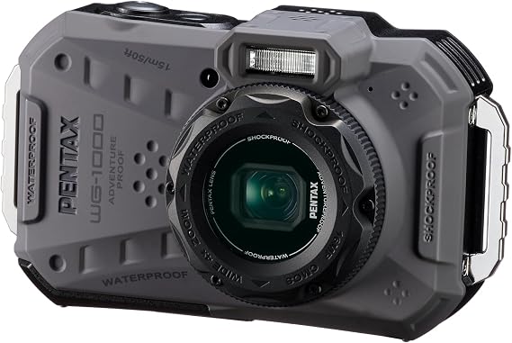 PENTAX WG-1000 Gray Waterproof Digital Compact Camera (Gray)