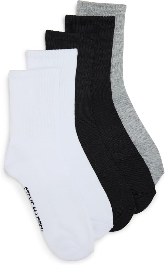 Steve Madden Women's 5pk Athleisure Shortie Crew