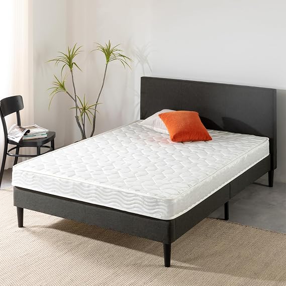 Zinus Classic DST Pocket Coil Mattress, Single, Thickness 5.9" 15 cm, 450 Coils, Breathable, High-Density Foam, Relatively Firm, High Durability, Compression Packed, Natural Components, Bed