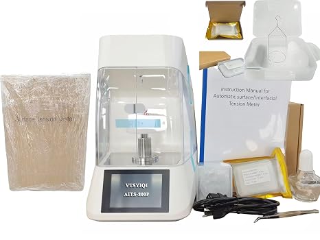 Surface Interfacial Tension Meter Du Nouy Liquid Surface Tensiometer with Du Nouy Ring Method Automatic Lifting Fully Automatic Measurement Range 0 to 1000mN/m Accuracy 0.1mN/m