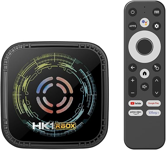 H8X Android TV Box 4+32G WiFi 6 Media Player with Cooling Fan, BT5.0 1000M LAN, USB3.0, Cool-Fan and Android 14.0, Support 8K