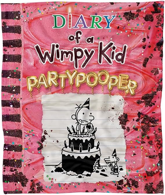 LOGOVISION Diary of a Wimpy Kid Party Pooper Cover Fleece Blanket 50"x60"