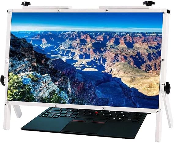Laptop Screen Magnifier Desktop Screen Magnifying Glass, 22" Conenient Folding Projection Display, Compatible with Laptops, Ipads, Mobile Phones