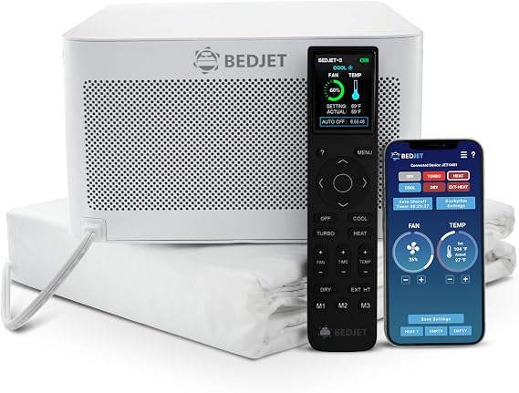 BedJet Cooling & Heating Climate Fan for Beds + Cloud Sheet (Queen/Full)
