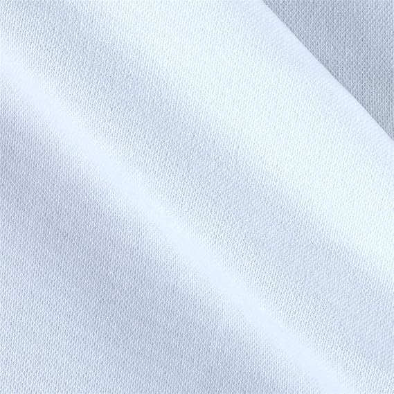 Double Stretch Knit Solid White, Fabric by the Yard
