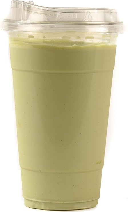 [500 PACK] 16 oz Cups | Iced Coffee Go Cups and Sip Through Lids | Cold Smoothie | Plastic Cups with Sip Through Lids | Clear Plastic Disposable Pet Cups | Ideal for Parfait, Juice, Soda, Party Cups