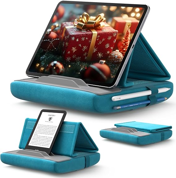 JSAUX Tablet Pillow Stand for Bed, Tablet Holder for iPad, 4-11", Green
