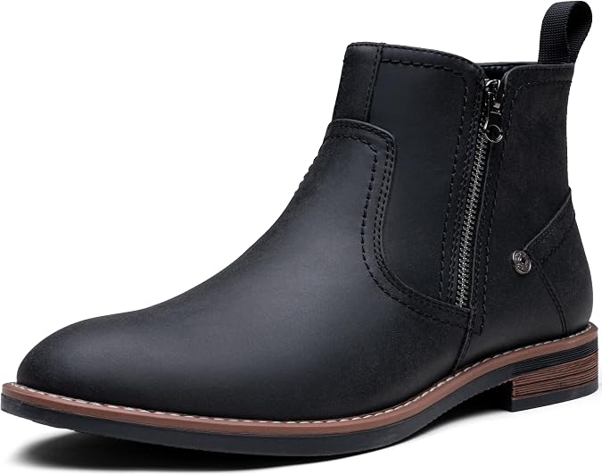 Jousen Men's Dress Chukka Boots Side Zipper