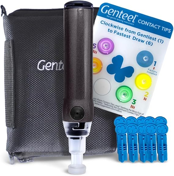 Genteel Lancing Device, Pain-Free Alternate-Site Blood Sampling Solution | The lancing device youll actually want to use, designed for easier, less intimidating, comfortable blood sampling routines.
