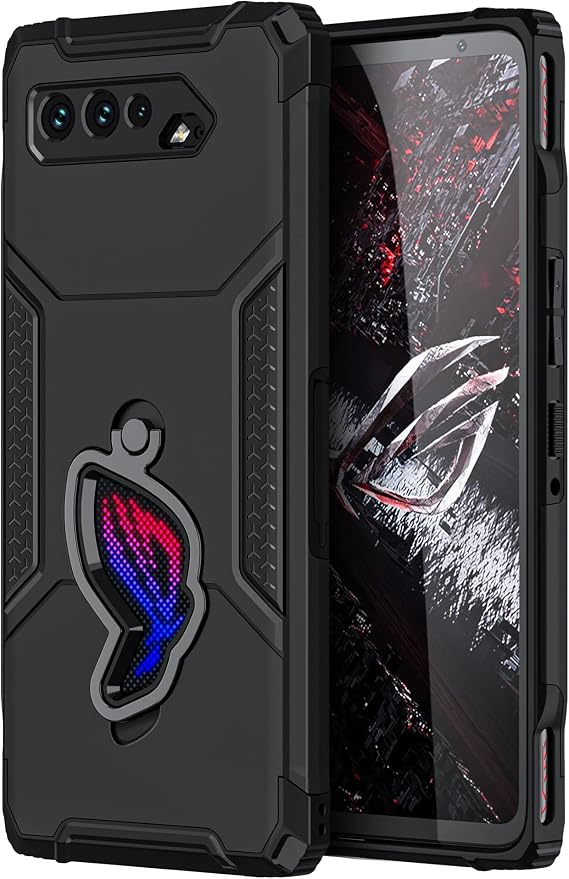 HikerClub Kickstand Case for ROG Phone 5, ROG 5 Pro (2021) Case, Black