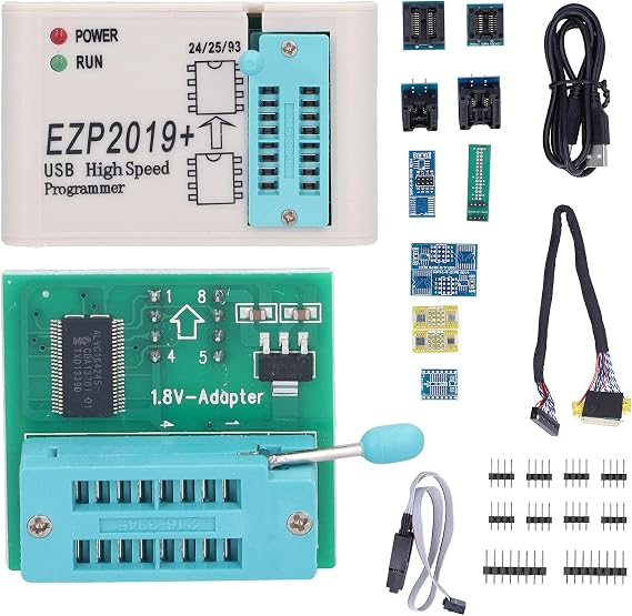 Usb SPI Programmer, Usb SPI Programmer EPROM Flash 24 25 93 Logic Circuit EZP2019 for Highspeed Date Transmission Home Appliance, Port Cards