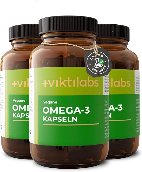 Vegan Omega-3 Capsules - Made from Algae Oil - 936 mg Omega-3 per Daily Dose