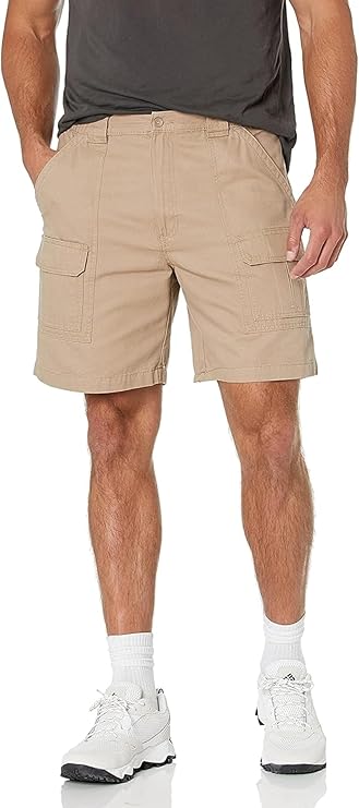 Savane Mens 8 Hiking Cotton Cargo Shorts with Tech Pocket (Available in Big & Tall)