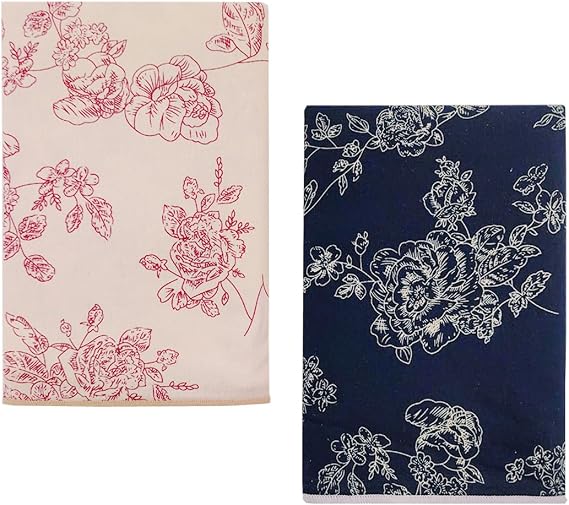 2 Pack 100% Cotton Bandana Headband, Head Wrap, Protective Coverage, Hair Neck Scarf for Men, Women 23 x 23 inch
