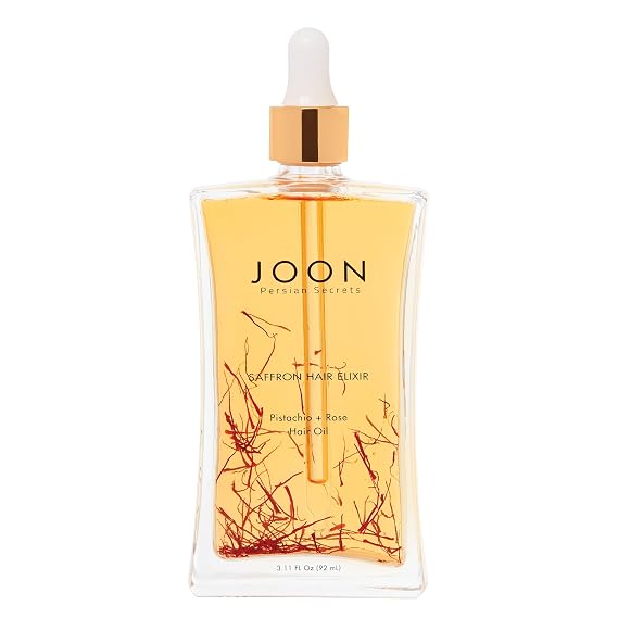 Joon Saffron Rose Hair Oil Elixir | Hair Treatment Oil | 3.11 Fl Oz