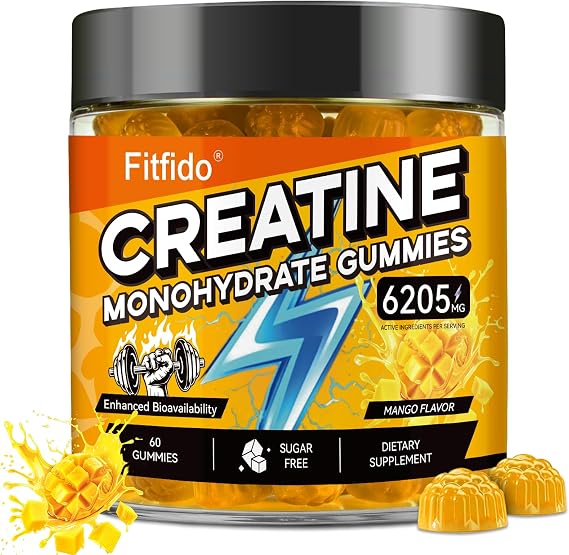 Creatine Gummies with L-Carnitine & Taurine, 60 Count
