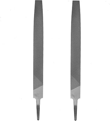 Axe File Sharpener Set 2PCS 6inch, SKZIRI Flat File Metal Axe Rectangular Cut Mill Smooth Cut File Carded Hardened Steel File for Metal Axe Sharpening,Sharpening Dull, Blunt or Tired Edges 6inch